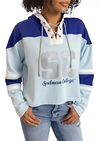 NCAA Spelman Cropped Graphic Sweatshirt Hoodie