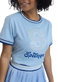 NCAA Spelman Jaguars Pleated Tennis Skirt and T-Shirt Set