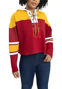 NCAA Tuskegee Golden Tigers Cropped Graphic Sweatshirt Hoodie