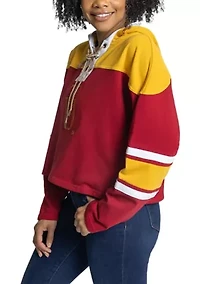 NCAA Tuskegee Golden Tigers Cropped Graphic Sweatshirt Hoodie