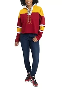 NCAA Tuskegee Golden Tigers Cropped Graphic Sweatshirt Hoodie