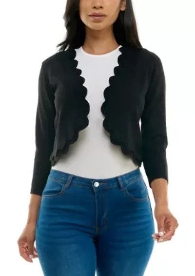 Scallop Knit Bolero