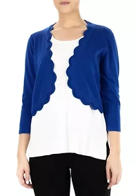 Scallop Knit Bolero