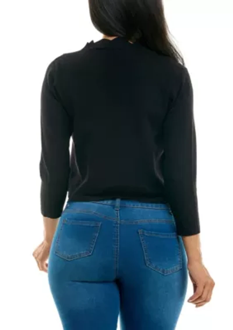 Scallop Knit Bolero