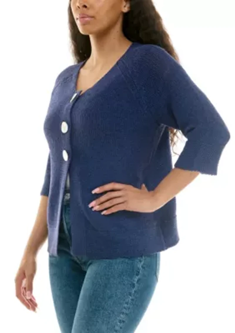 Button Front Shrug