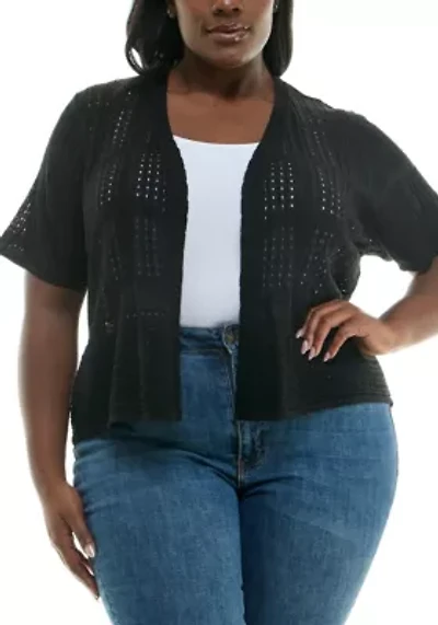 Short Sleeve Open Front Bolero