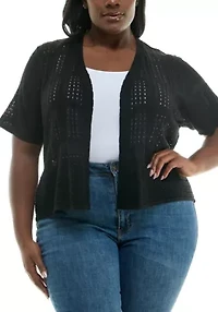 Short Sleeve Open Front Bolero