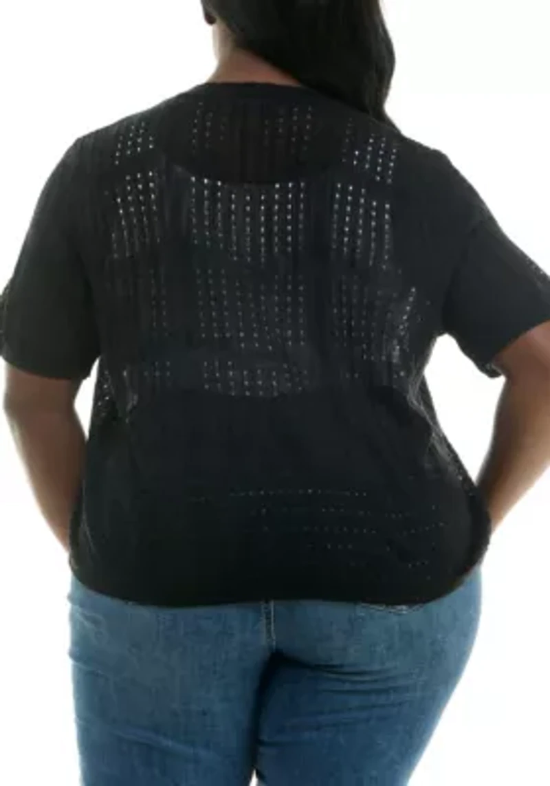 Short Sleeve Open Front Bolero