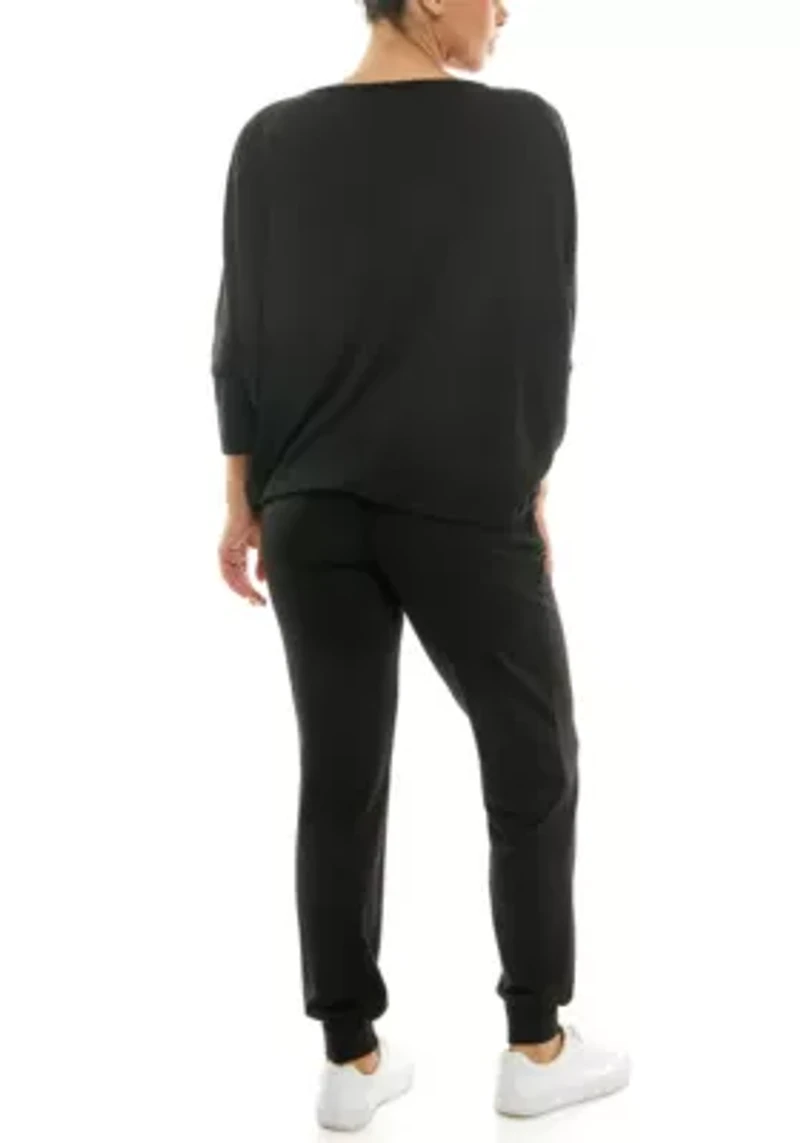 2 Piece Three Quarter Sleeve Tunic