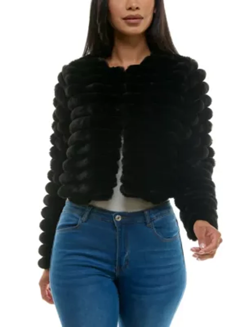 Faux fur jacket