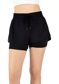 2-in-1 Shorts with Mesh