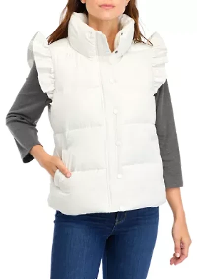 Petite Ruffle Vest