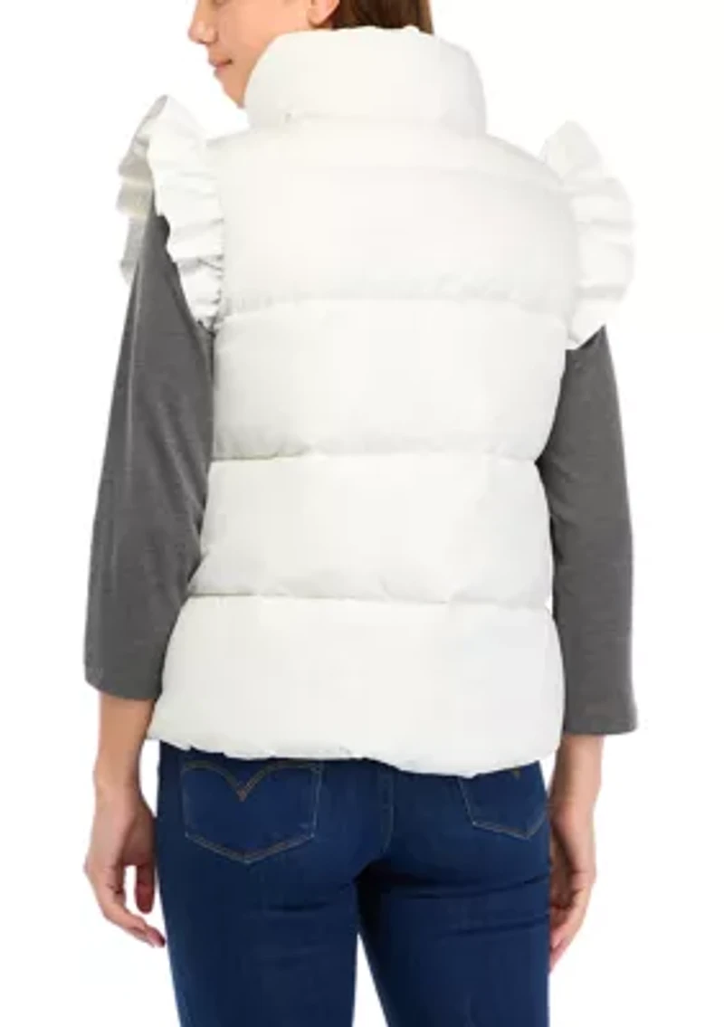 Petite Ruffle Vest