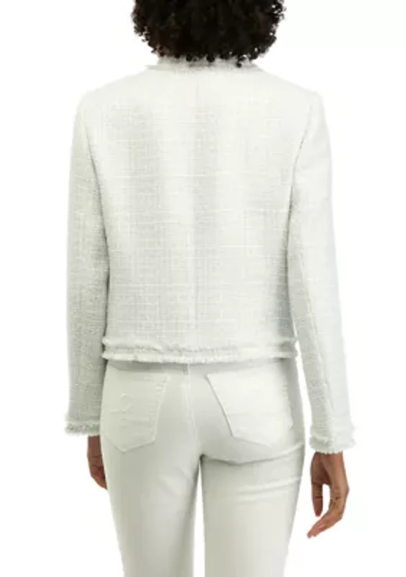 Petite Tweed Crop Jacket