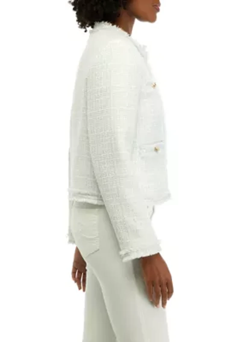 Petite Tweed Crop Jacket
