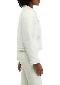 Petite Tweed Crop Jacket