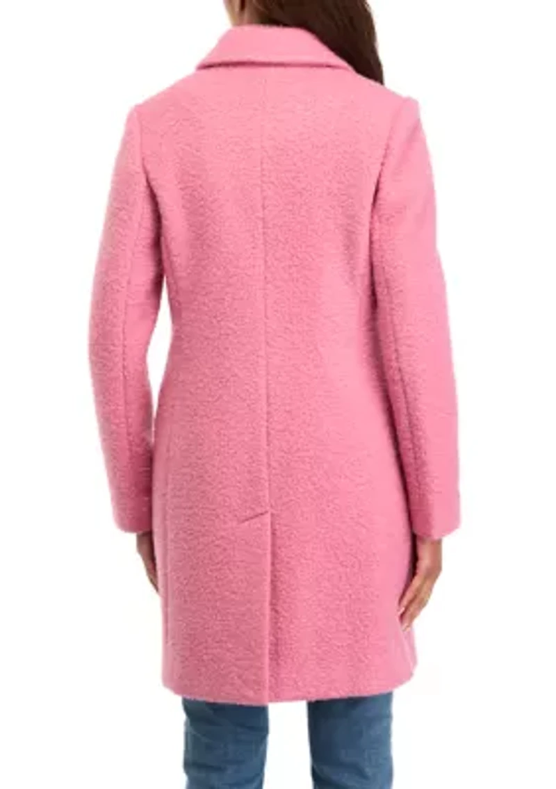 Women's Jewel Button Car Coat