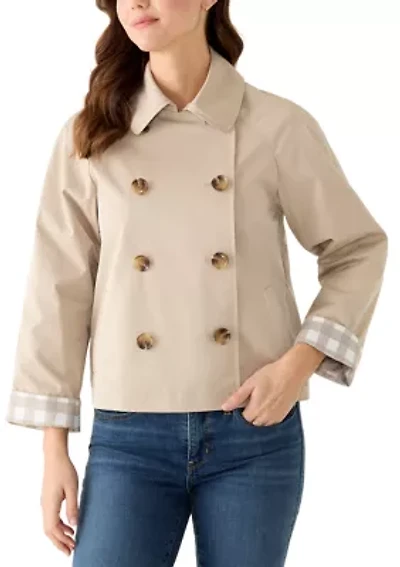 Women's Long Sleeve Button Up Collar Jacket