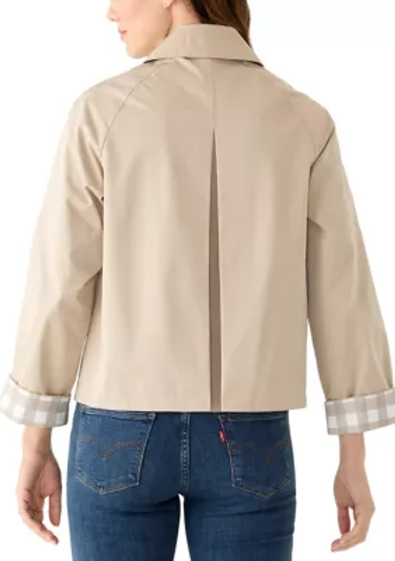 Women's Long Sleeve Button Up Collar Jacket