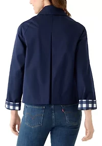 Women's Long Sleeve Button Up Collar Jacket