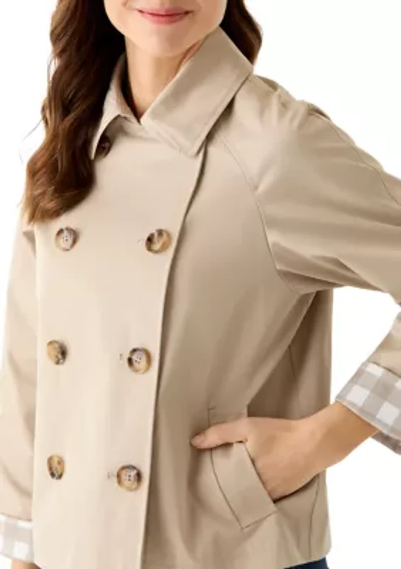 Women's Long Sleeve Button Up Collar Jacket