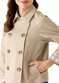 Women's Long Sleeve Button Up Collar Jacket