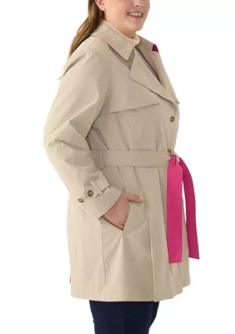 Plus Notch Trench Coat