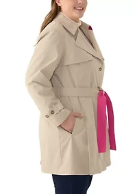 Plus Notch Trench Coat