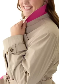 Plus Notch Trench Coat