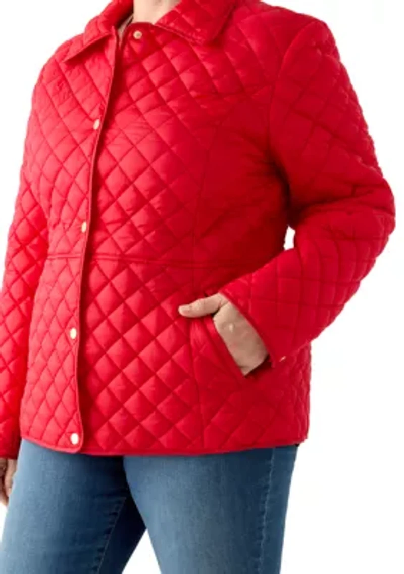 Plus Long Sleeve Barn Jacket