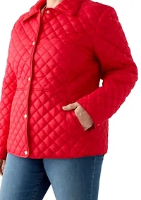 Plus Long Sleeve Barn Jacket