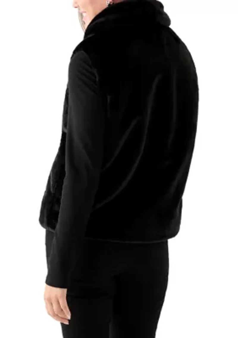 Petite Faux Fur Vest