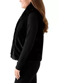 Petite Faux Fur Vest