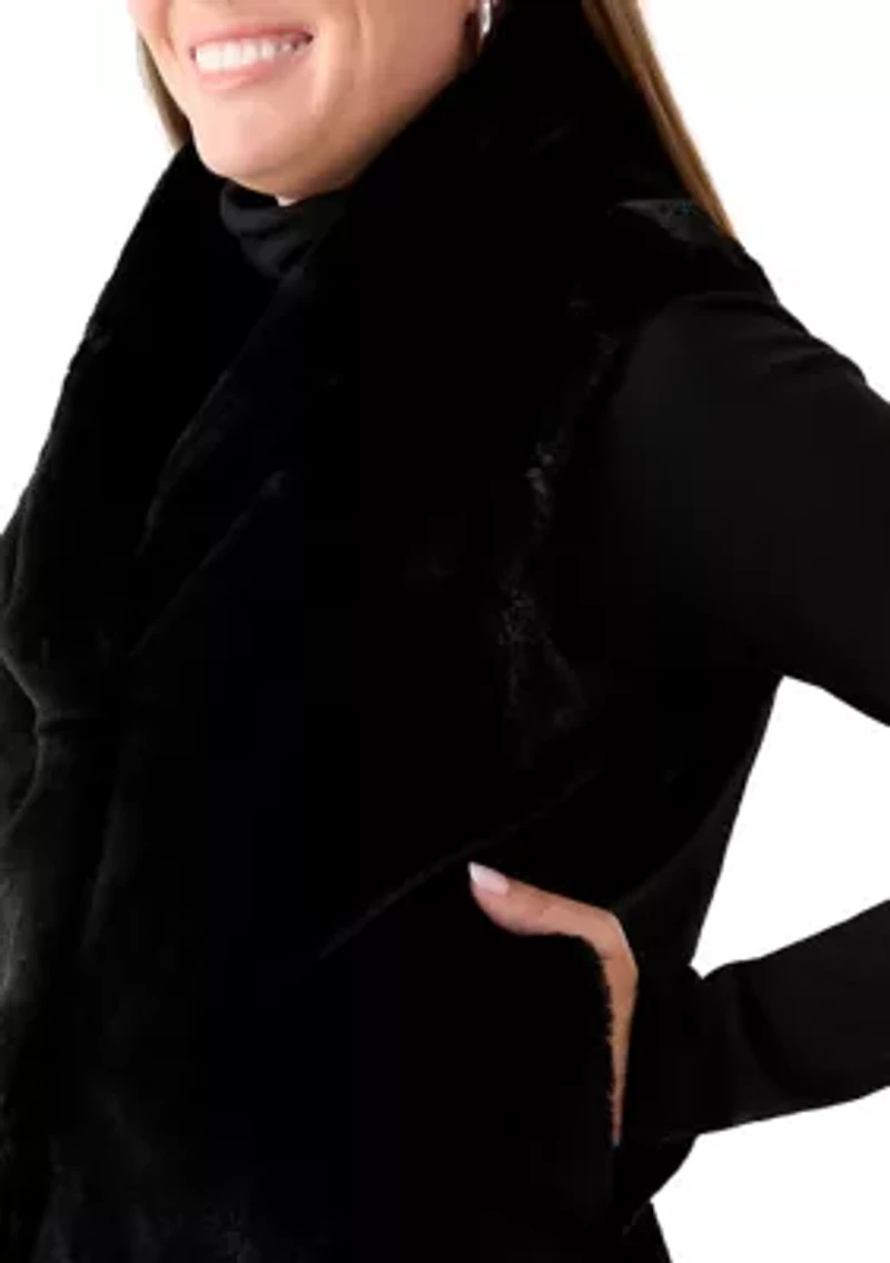 Petite Faux Fur Vest