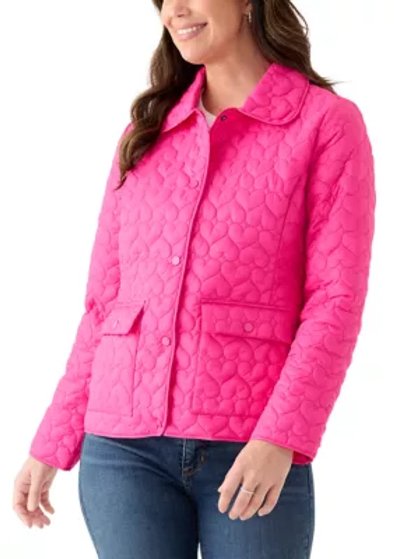 Women's Quilted Heart Barn Jacket