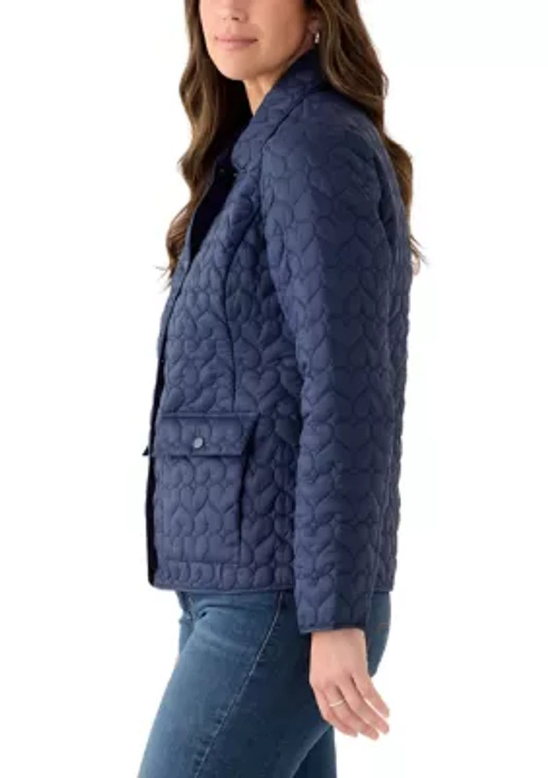 Women's Quilted Heart Barn Jacket