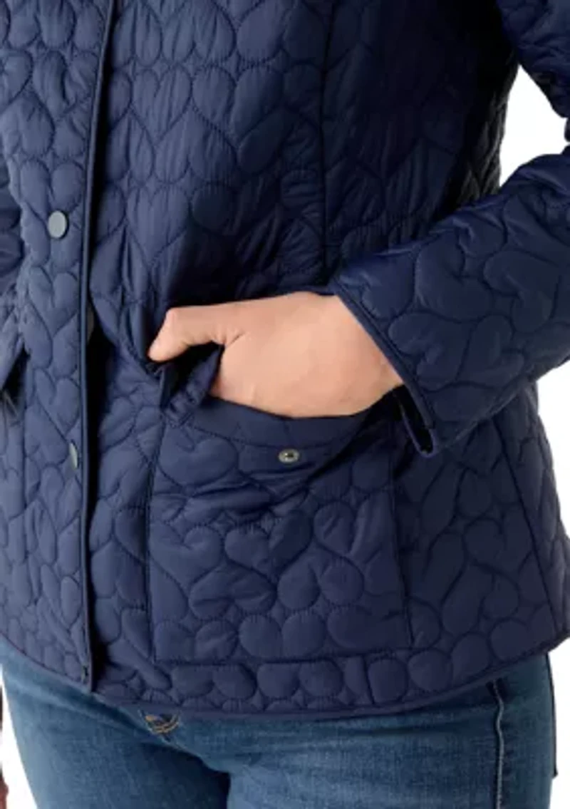 Women's Quilted Heart Barn Jacket