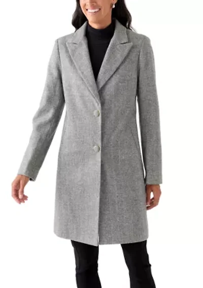 Women's Wool 2-Button Coat
