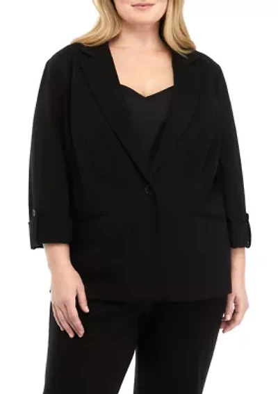 Plus One Button Compression Jacket
