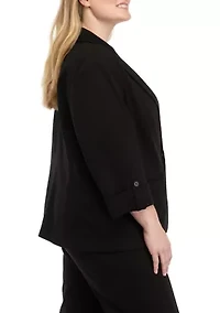 Plus One Button Compression Jacket