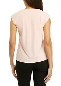 Petite Dolman Sleeve Solid Top
