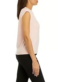 Petite Dolman Sleeve Solid Top