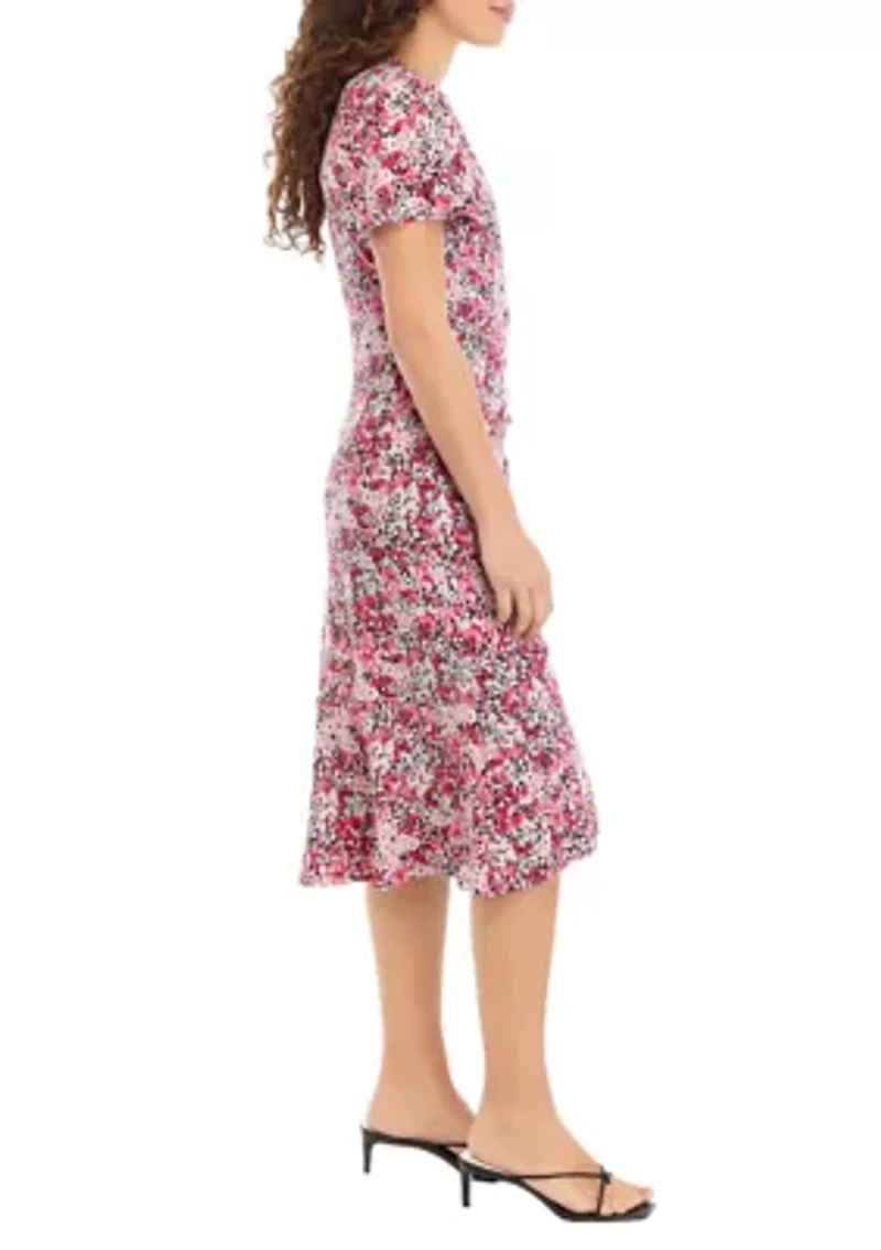 Petite Faux Wrap Dress