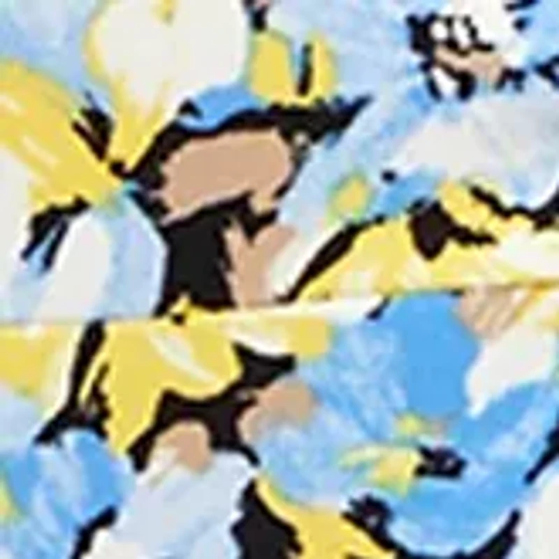 Petite Printed V-Neck Twist Front Tank Top