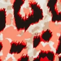 Plus Printed Short Gathered Tulip Sleeve Top