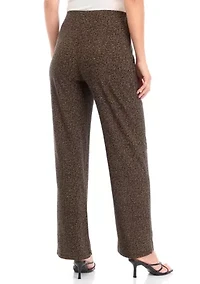 Petite Pull On Knit Wide Leg Pants - Regular Length