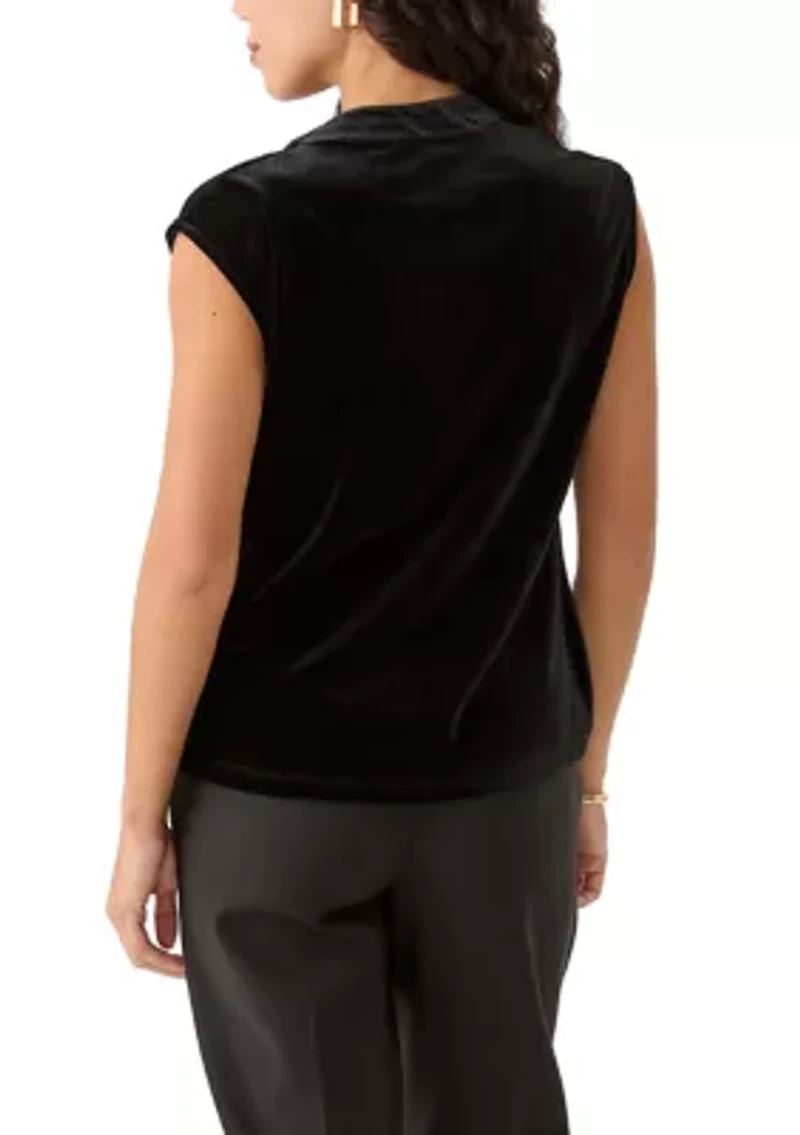 Petite Cowl Neck Top