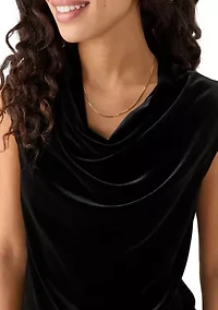 Petite Cowl Neck Top