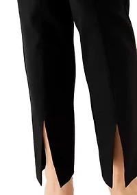 Women's Pull On Slit Slim Leg Pants
