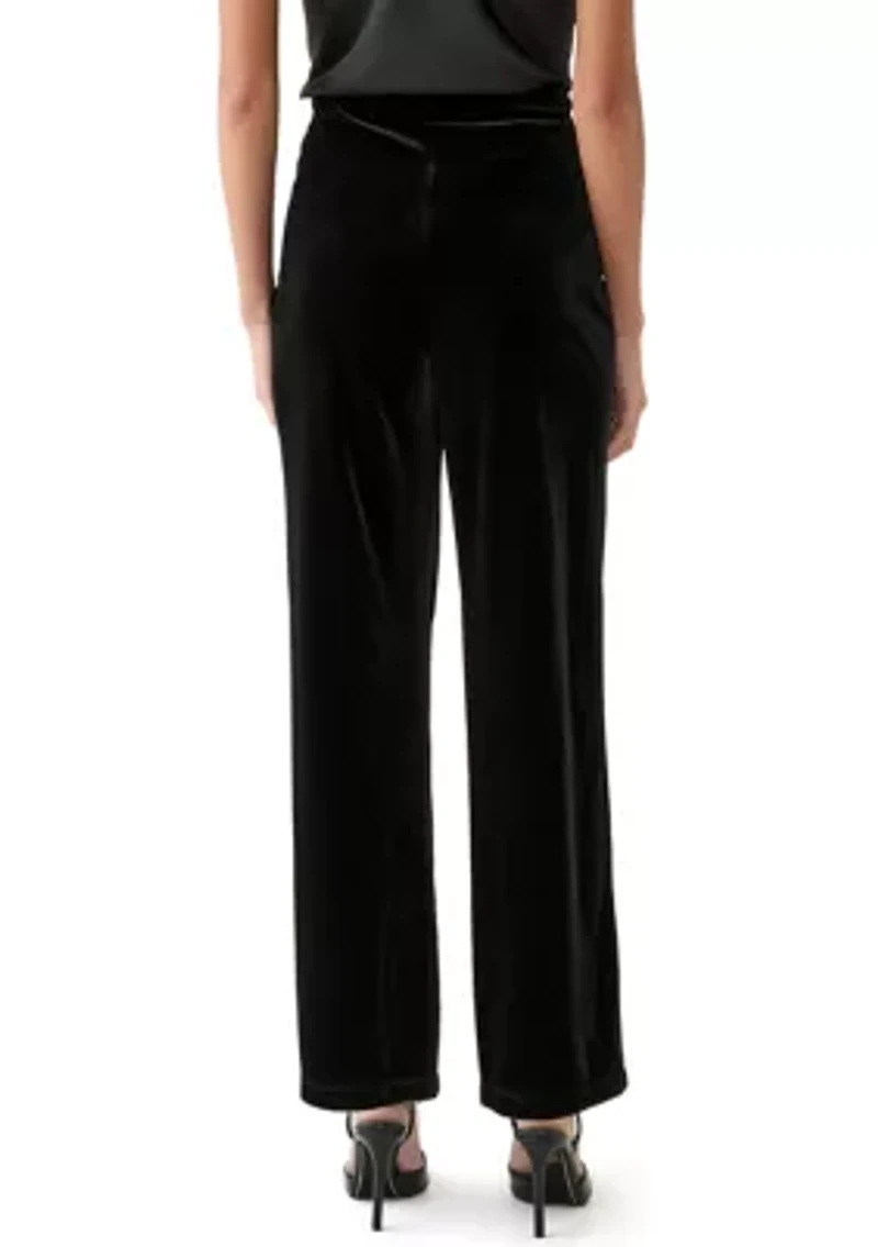 Petite Wide Leg Knit Pants